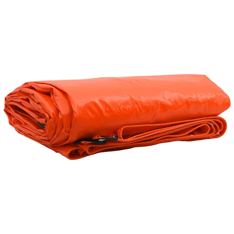 Load image into Gallery viewer, Vidaxl zeil 650g m² oranje 1,5 x 6 m canvas met pvc-coating
