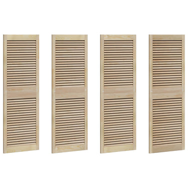 Vidaxl kastdeur 4 pcs naturel 140.5 x 2 x 59.5 cm massief grenenhout