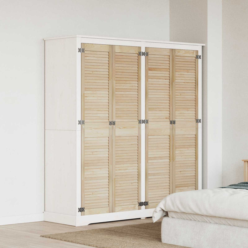 Load image into Gallery viewer, Vidaxl kastdeur 4 pcs naturel 170 x 2,1 x 39,5 cm massief grenenhout

