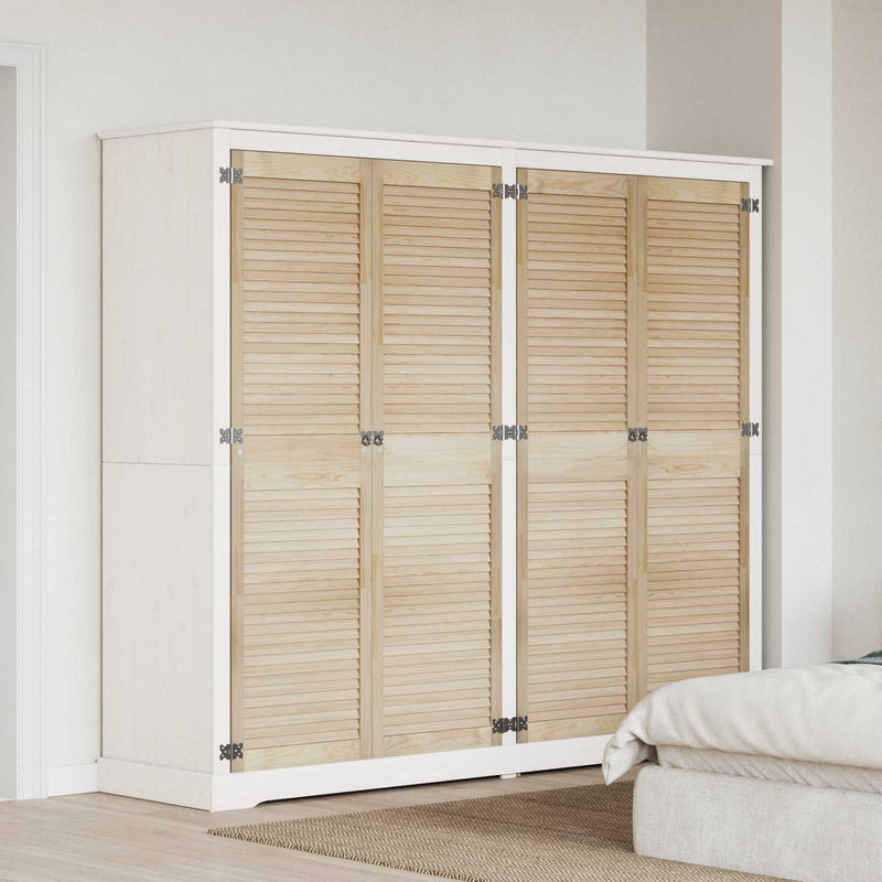 Load image into Gallery viewer, Vidaxl kastdeur 4 pcs naturel 170 x 2,1 x 49,5 cm massief grenenhout
