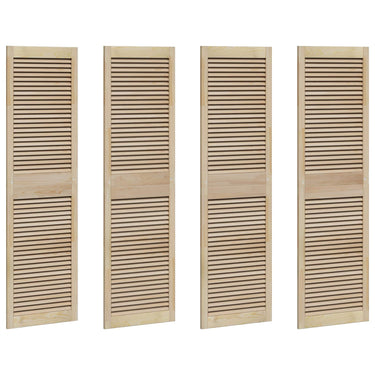 Vidaxl kastdeur 4 pcs naturel 170 x 2,1 x 49,5 cm massief grenenhout