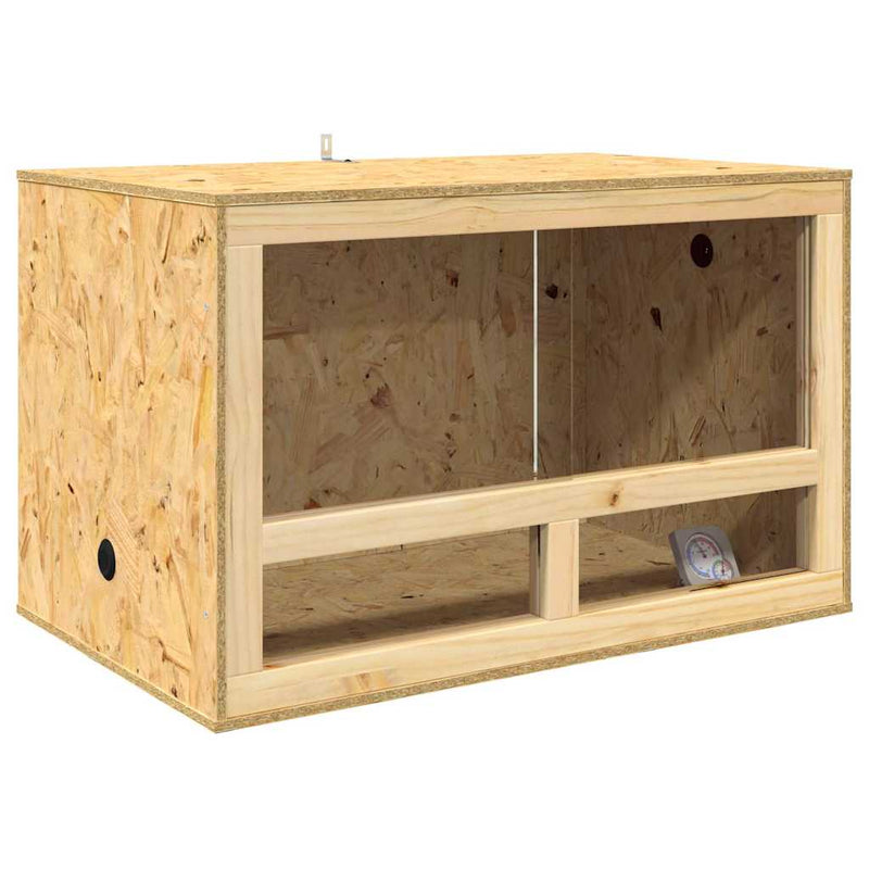 Load image into Gallery viewer, Vidaxl terrarium bruin 80 x 50 x 50 cm osb
