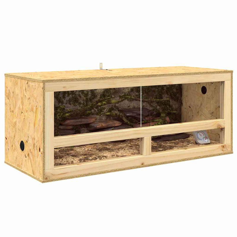 Load image into Gallery viewer, Vidaxl terrarium bruin 100 x 40 x 40 cm osb
