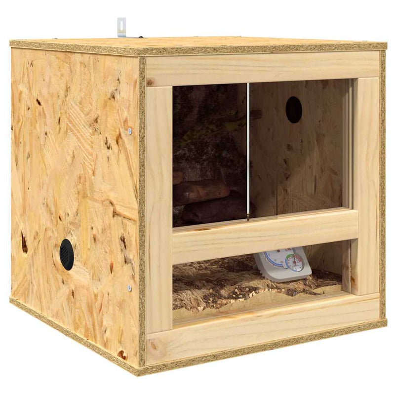 Load image into Gallery viewer, Vidaxl terrarium bruin 40 x 40 x 40 cm osb
