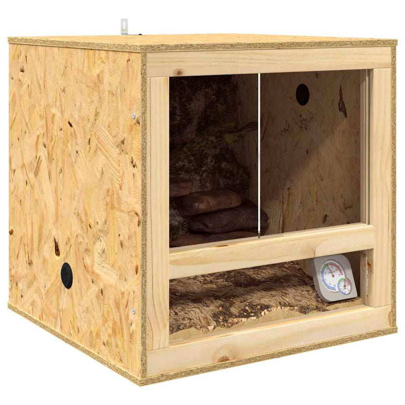 Load image into Gallery viewer, Vidaxl terrarium bruin 50 x 50 x 50 cm osb
