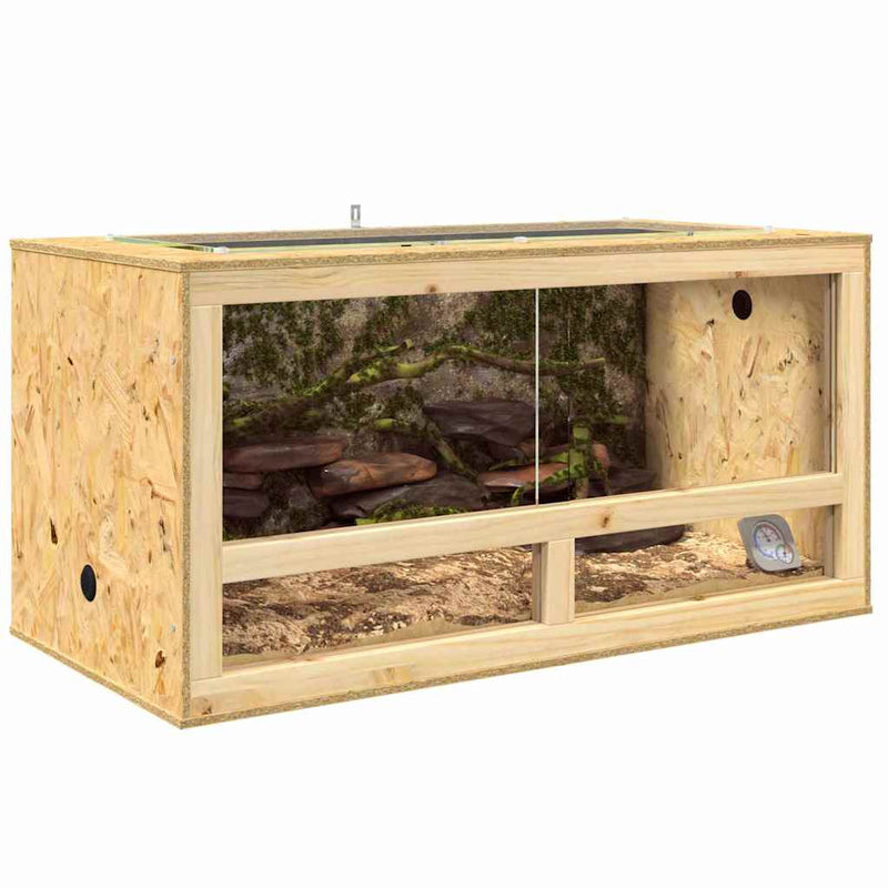 Load image into Gallery viewer, Vidaxl terrarium bruin 100 x 50 x 50 cm osb
