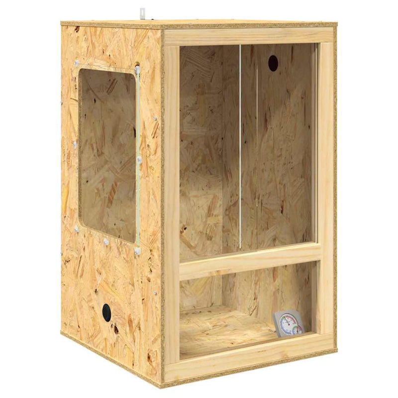Load image into Gallery viewer, Vidaxl terrarium bruin 50 x 50 x 80 cm osb
