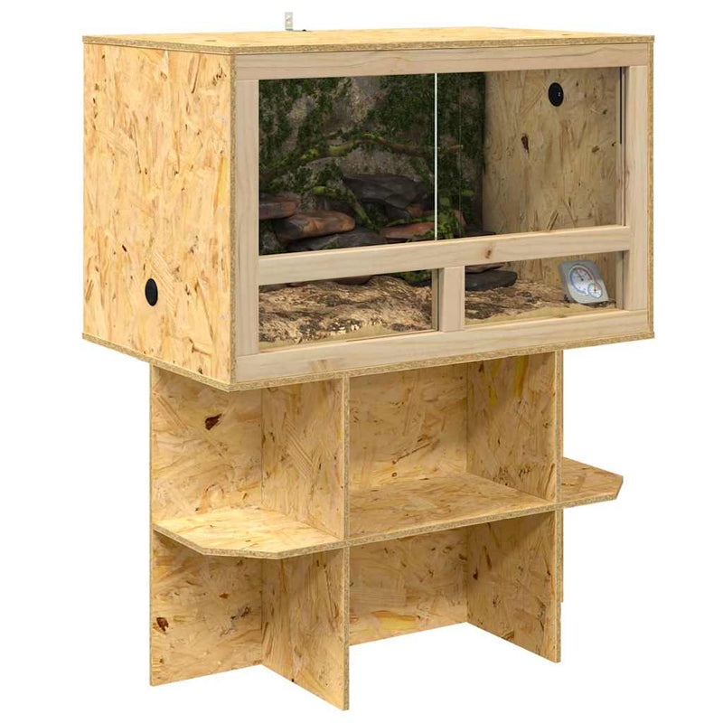 Load image into Gallery viewer, Vidaxl terrariumbasis bruin 80 x 50 x 50 cm osb
