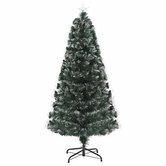 Vidaxl kunstkerstboom met 120 led met standaard groen 120 cm pvc