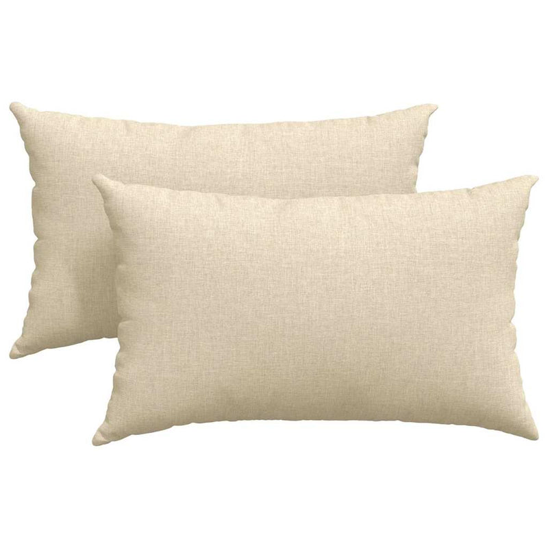 Load image into Gallery viewer, Vidaxl sofa kussens 2 pcs crème 50 x 30 cm stof
