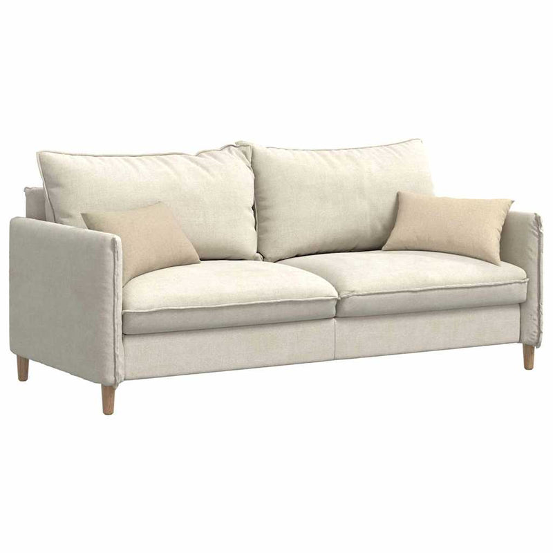 Load image into Gallery viewer, Vidaxl sofa kussens 2 pcs crème 50 x 30 cm stof
