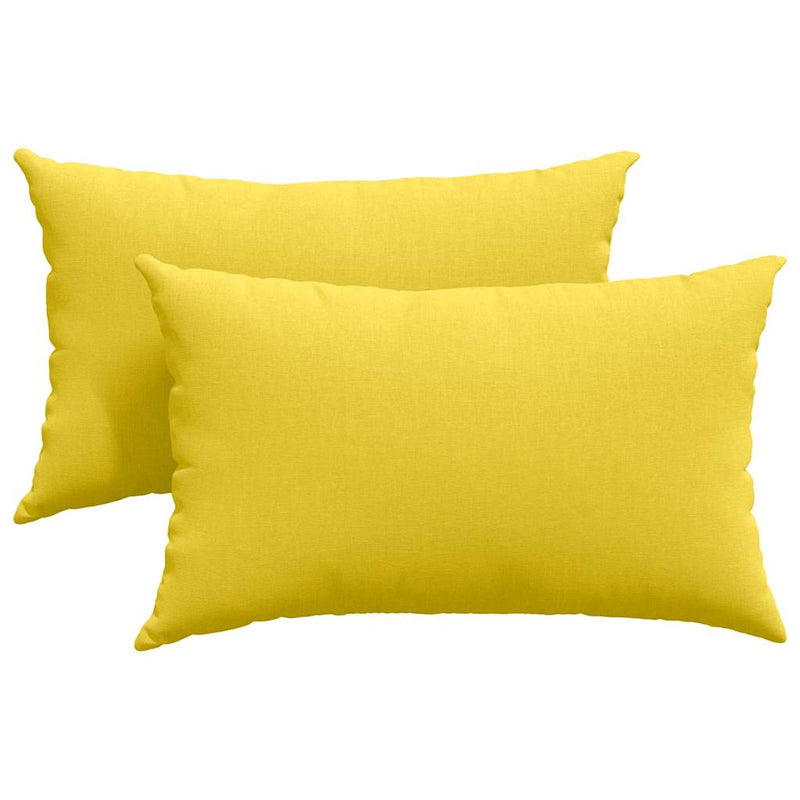 Load image into Gallery viewer, Vidaxl sofa kussens 2 pcs lichtgeel 50 x 30 cm stof
