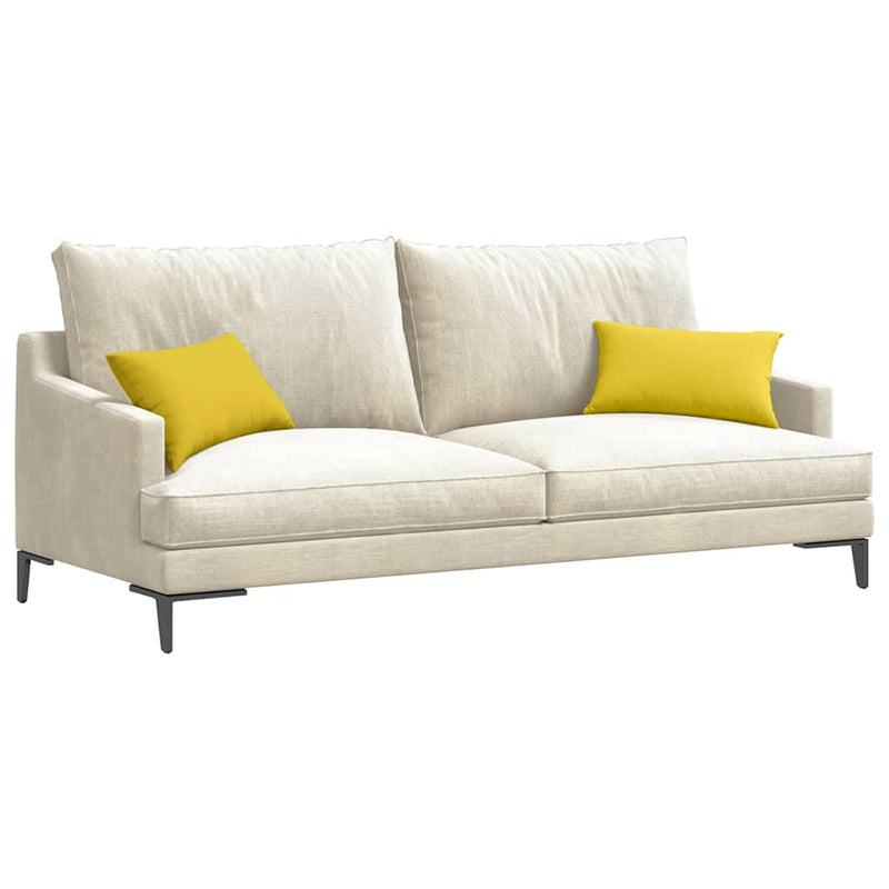 Load image into Gallery viewer, Vidaxl sofa kussens 2 pcs lichtgeel 50 x 30 cm stof
