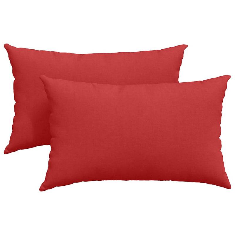 Load image into Gallery viewer, Vidaxl sofa kussens 2 pcs rood 50 x 30 cm stof
