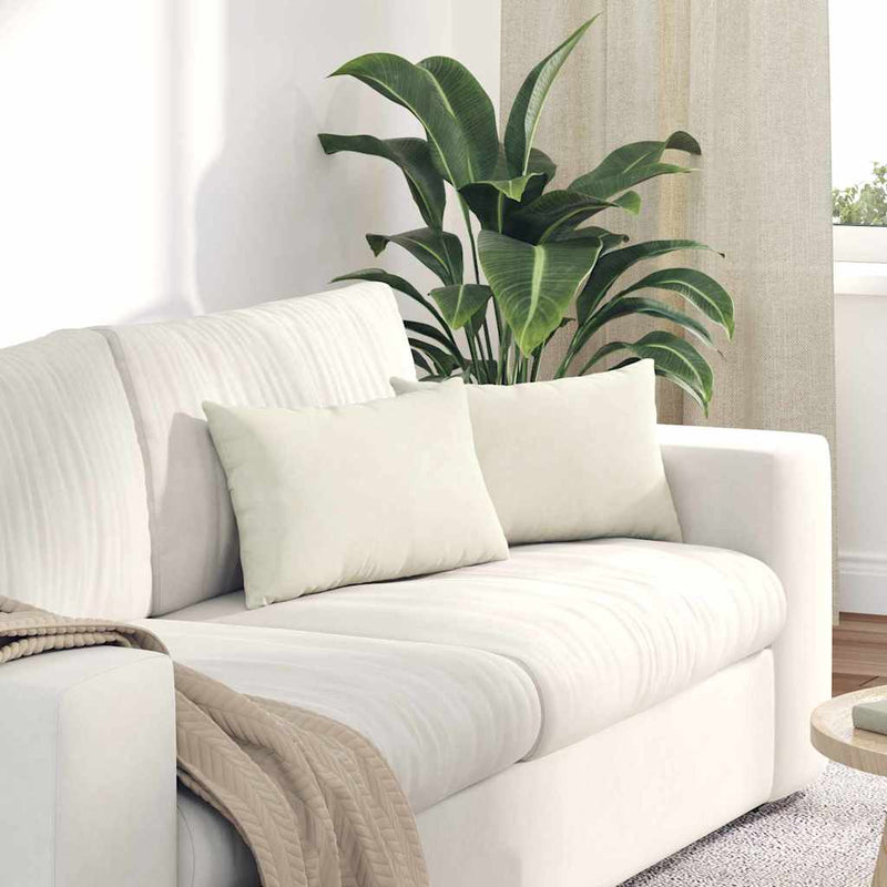Load image into Gallery viewer, Vidaxl sofa kussens 2 stuks crème 50 x 30 cm cordstof
