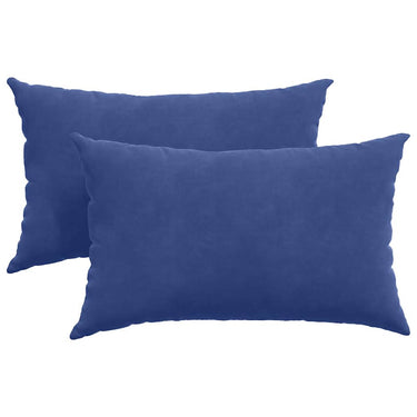 Vidaxl sofa kussens 2 stuks politieblauw 50 x 30 cm cordstof