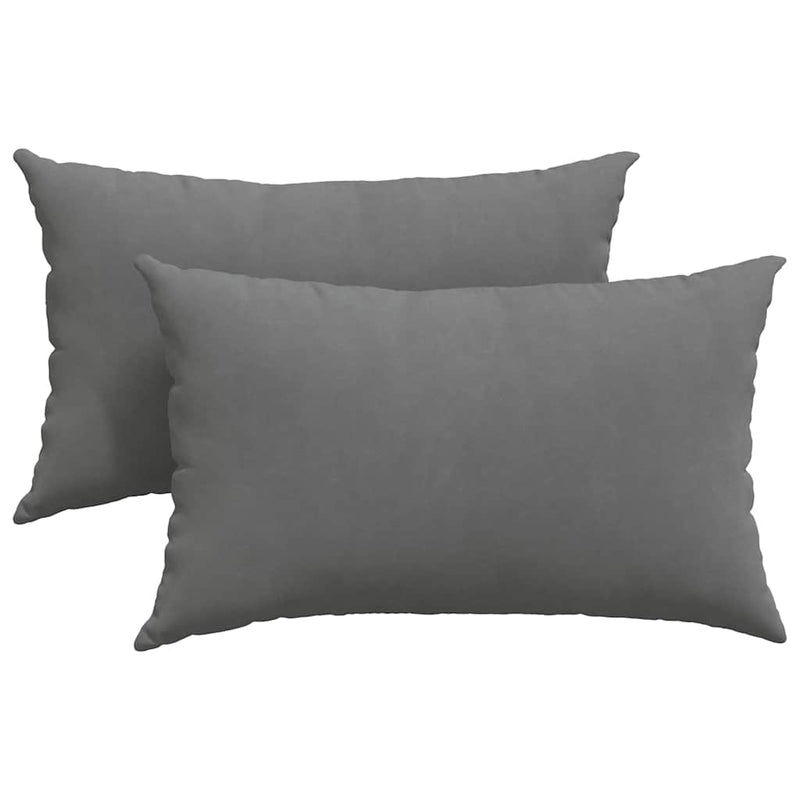 Load image into Gallery viewer, Vidaxl sofa kussens 2 stuks donkergrijs 50 x 30 cm stof
