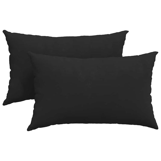Vidaxl sofa kussens 2 stuks zwart 50 x 30 cm stof