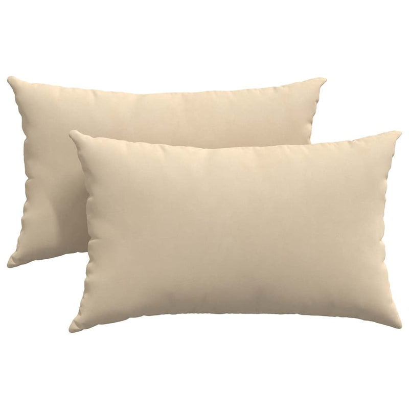 Load image into Gallery viewer, Vidaxl sofa kussens 2 stuks crème 50 x 30 cm stof

