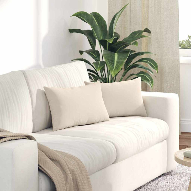 Load image into Gallery viewer, Vidaxl sofa kussens 2 stuks beige 50 x 30 cm stof
