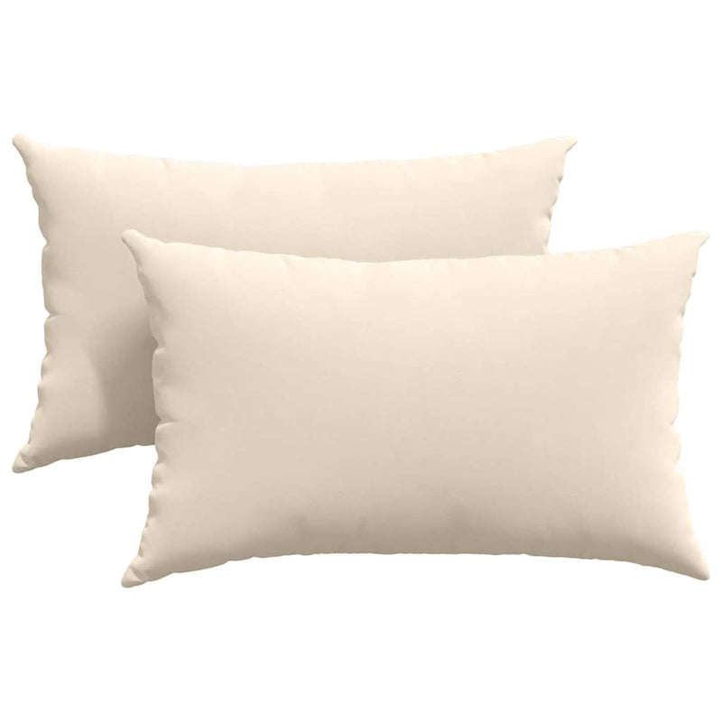 Load image into Gallery viewer, Vidaxl sofa kussens 2 stuks beige 50 x 30 cm stof
