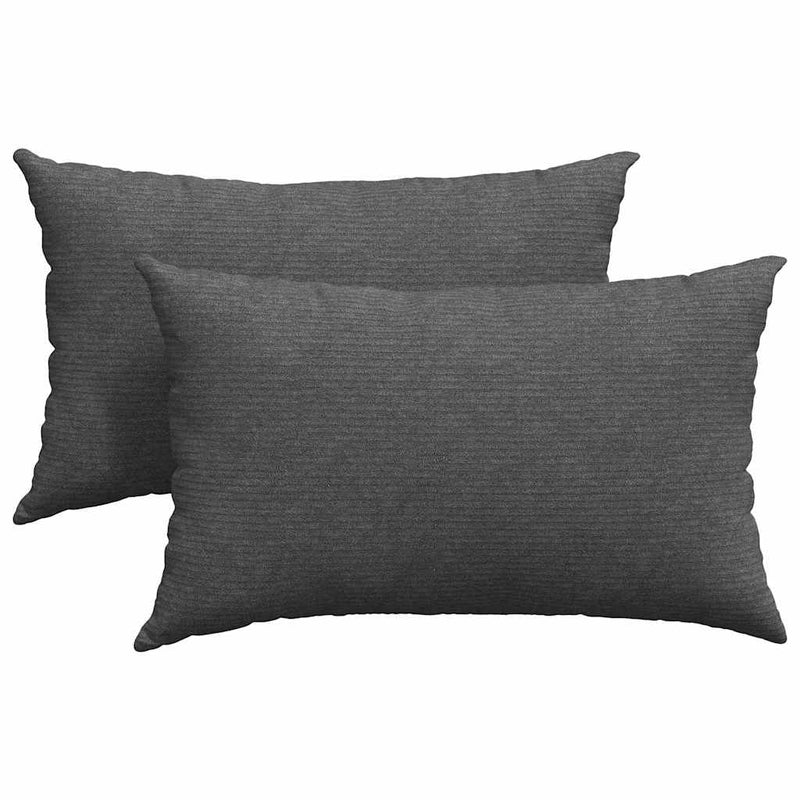 Load image into Gallery viewer, Vidaxl sofa kussens 2 stuks donkergrijs 50 x 30 cm cordstof
