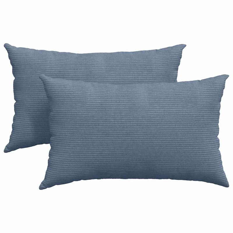 Load image into Gallery viewer, Vidaxl sofa kussens 2 stuks blauw 50 x 30 cm cordstof
