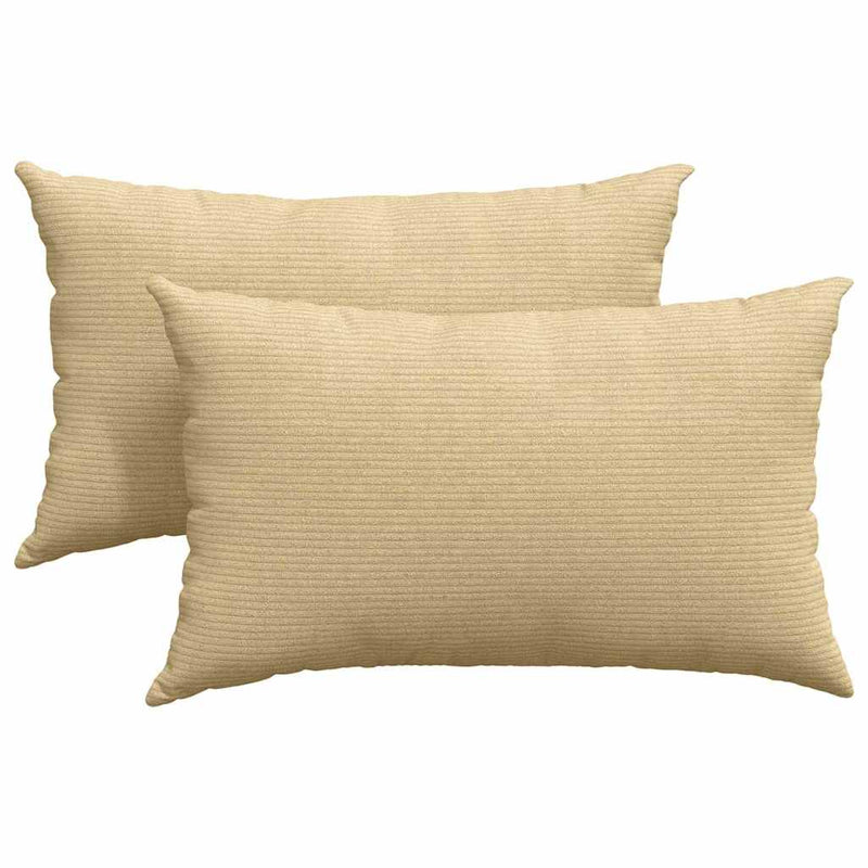 Load image into Gallery viewer, Vidaxl sofa kussens 2 stuks grijs groen 50 x 30 cm cordstof
