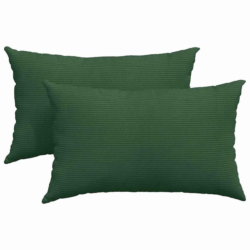 Load image into Gallery viewer, Vidaxl sofa kussens 2 stuks donkergroen 50 x 30 cm cordstof
