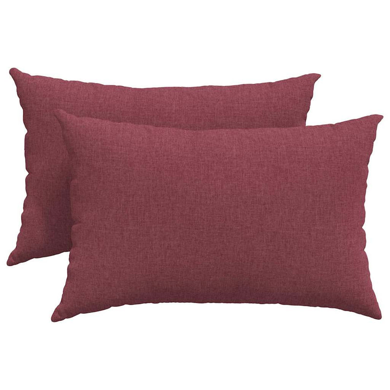 Load image into Gallery viewer, Vidaxl sofa kussens 2 pcs wijnrood 60 x 40 cm stof
