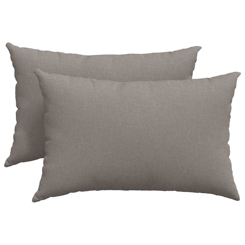 Load image into Gallery viewer, Vidaxl sofa kussens 2 pcs taupe 60 x 40 cm stof
