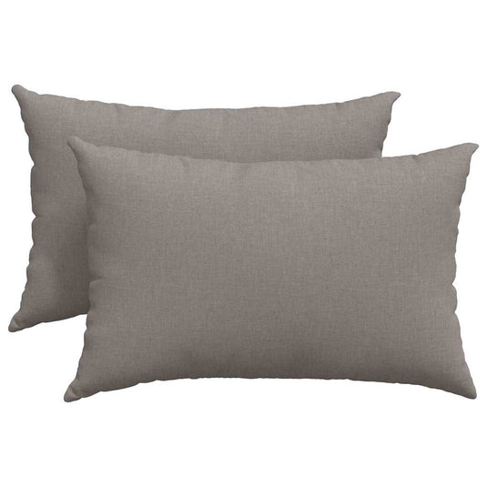 Vidaxl sofa kussens 2 pcs taupe 60 x 40 cm stof
