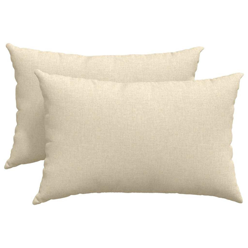 Load image into Gallery viewer, Vidaxl sofa kussens 2 pcs crème 60 x 40 cm stof
