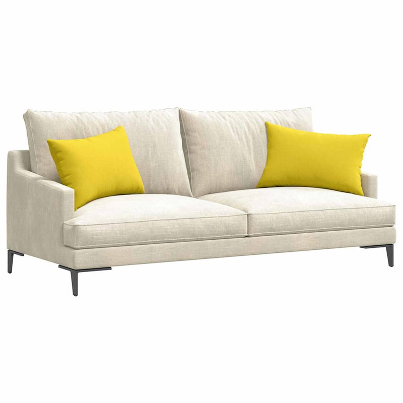 Load image into Gallery viewer, Vidaxl sofa kussens 2 pcs lichtgeel 60 x 40 cm stof
