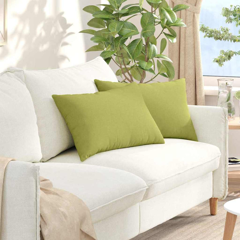 Load image into Gallery viewer, Vidaxl sofa kussens 2 pcs lichtgroen 60 x 40 cm stof
