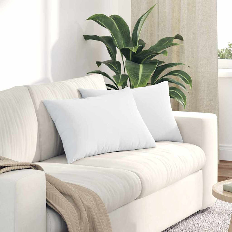 Load image into Gallery viewer, Vidaxl sofa kussens 2 pcs wit 60 x 40 cm stof
