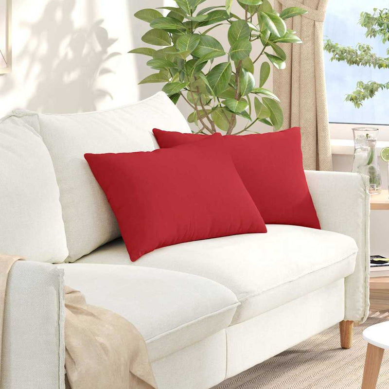 Load image into Gallery viewer, Vidaxl sofa kussens 2 pcs rood 60 x 40 cm stof
