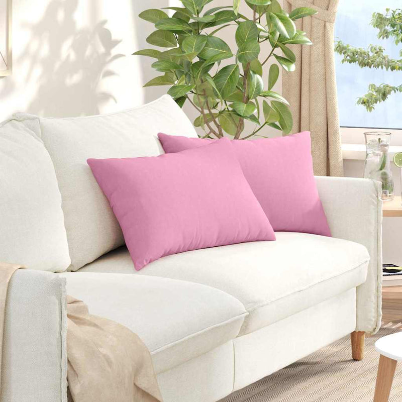 Load image into Gallery viewer, Vidaxl sofa kussens 2 pcs roze 60 x 40 cm stof
