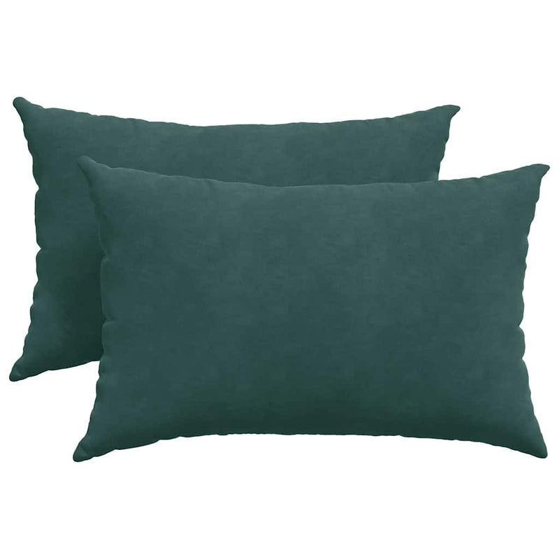 Load image into Gallery viewer, Vidaxl sofa kussens 2 stuks donkergroen 60 x 40 cm cordstof

