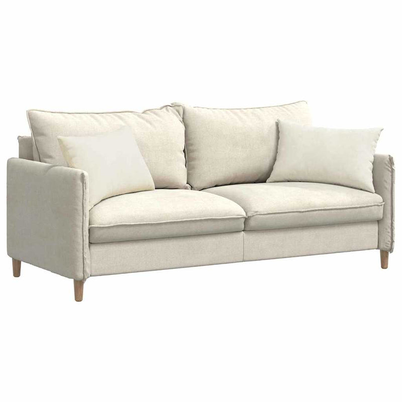 Load image into Gallery viewer, Vidaxl sofa kussens 2 stuks crème 60 x 40 cm cordstof
