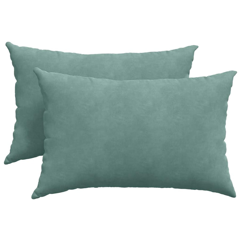 Load image into Gallery viewer, Vidaxl sofa kussens 2 stuks zeegroen 60 x 40 cm cordstof
