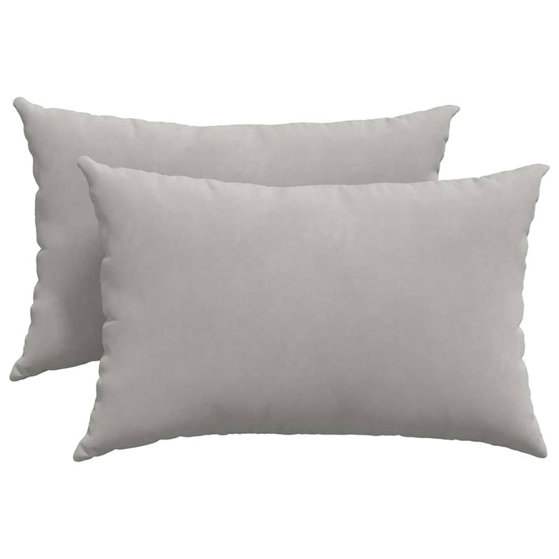 Load image into Gallery viewer, Vidaxl sofa kussens 2 stuks lichtgrijs 60 x 40 cm stof
