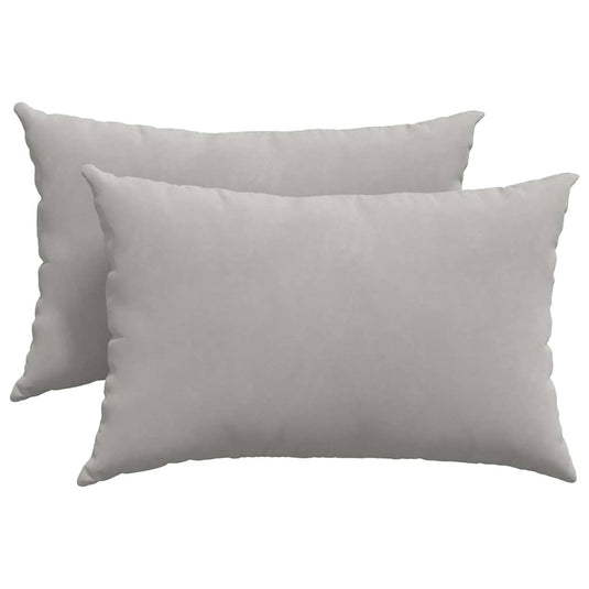 Vidaxl sofa kussens 2 stuks lichtgrijs 60 x 40 cm stof