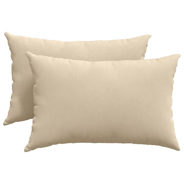 Vidaxl sofa kussens 2 stuks crème 60 x 40 cm stof