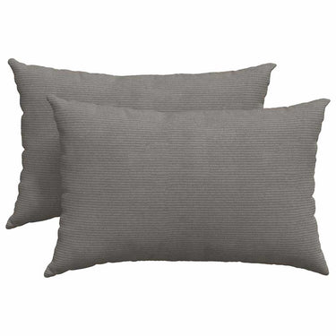 Vidaxl sofa kussens 2 stuks lichtgrijs 60 x 40 cm cordstof