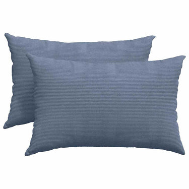 Vidaxl sofa kussens 2 stuks blauw 60 x 40 cm cordstof