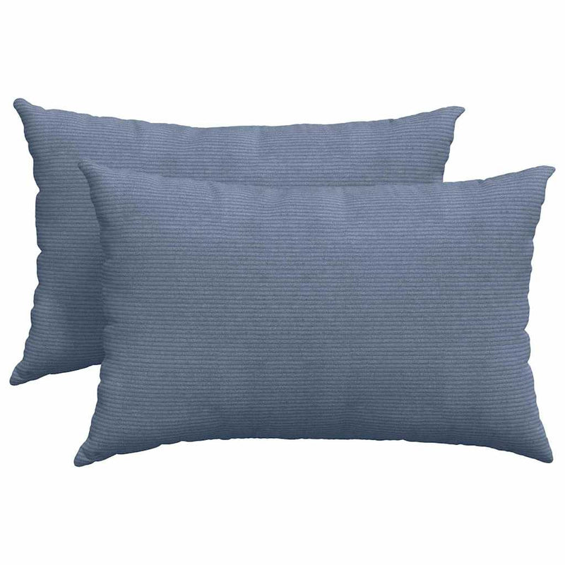 Load image into Gallery viewer, Vidaxl sofa kussens 2 stuks blauw 60 x 40 cm cordstof
