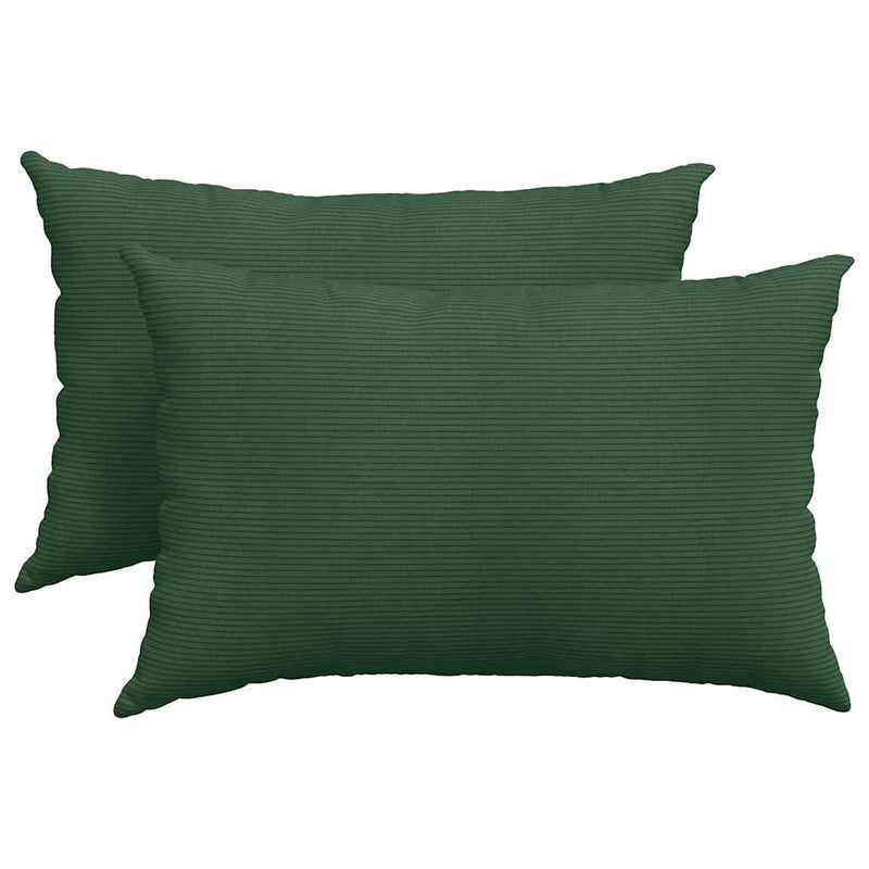 Load image into Gallery viewer, Vidaxl sofa kussens 2 stuks donkergroen 60 x 40 cm cordstof
