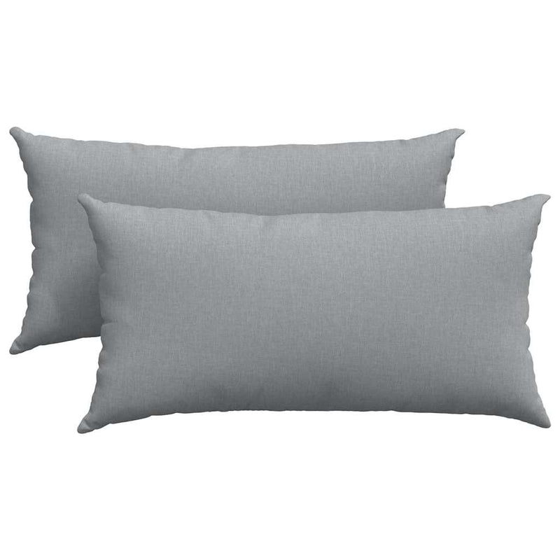 Load image into Gallery viewer, Vidaxl sofa kussens 2 pcs lichtgrijs 80 x 40 cm stof
