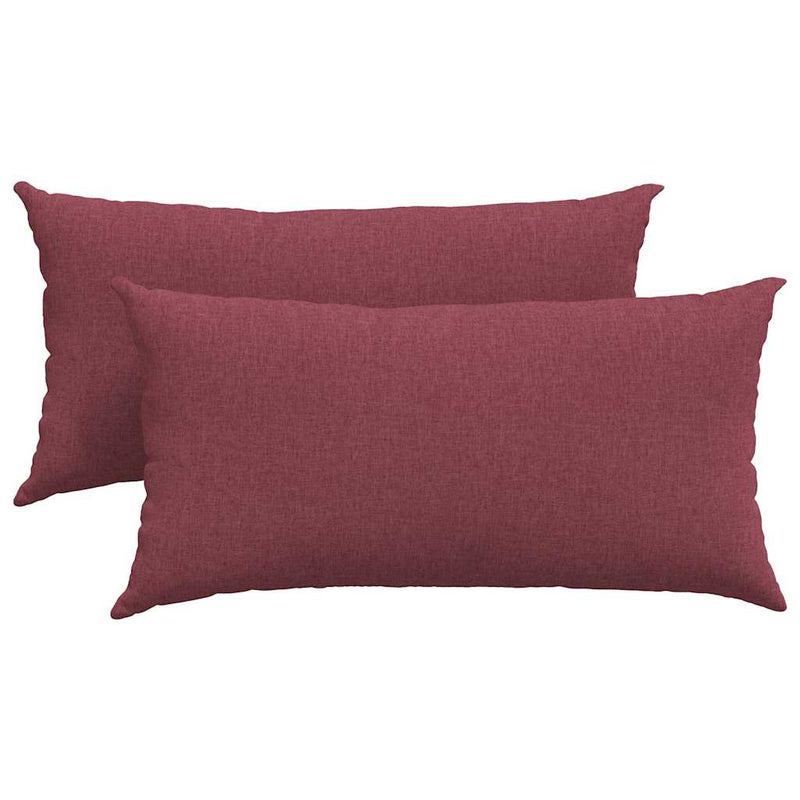 Load image into Gallery viewer, Vidaxl sofa kussens 2 pcs wijnrood 80 x 40 cm stof

